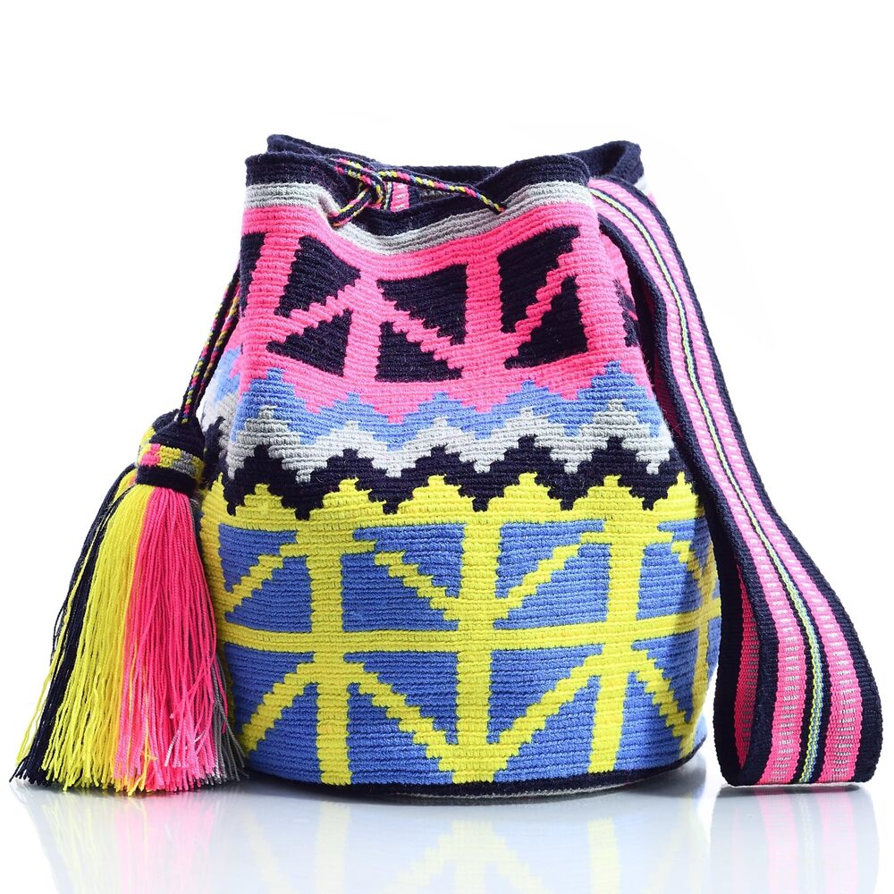 1350 Designer Collection Wayuu Hand-Crochet Purse, Summer Crossbody Boho